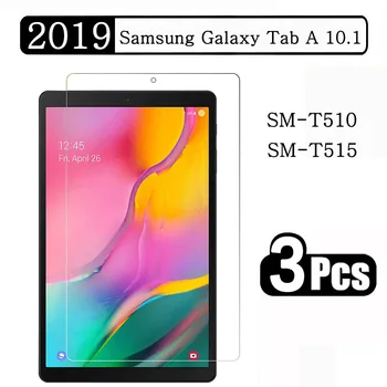 (3 упаковки) Закаленное стекло для Samsung Galaxy Tab A 10.1 2019 SM-T510 SM-T515 T510 T515 Защитная пленка для экрана планшета с защитой от царапин