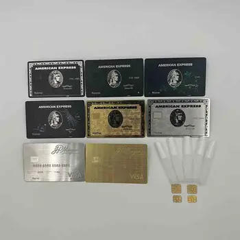 4442 Высококачественные пользовательские Металлические Карты Nfc Визитная Карточка С Qr-кодом Nfc 4K Gold Металлическая Визитная карточка Nfc