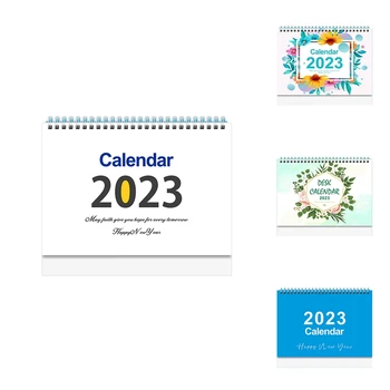 Настольный календарь на 2023 год на 12 месяцев Ежемесячный планировщик Календарь на 2023 год Настольная памятка Ежедневник Повестка дня Органайзер Офис