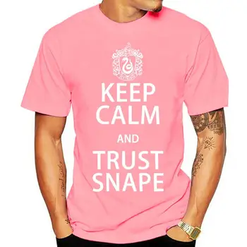 Новейшие модные футболки для хипстеров KEEP CALM And TRUST SNAPE с круглым вырезом