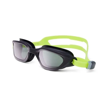 Спортивные очки для плавания Силиконовые очки с оптическими линзами Водонепроницаемые очки для бассейна в большой оправе